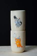 Load image into Gallery viewer, Cat tumbler duo